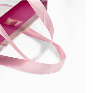 Biểu Tượng Tùy Chỉnh Màu Hồng Hộp Ngăn Kéo Với Ribbon Xử Lý Đầy Đủ Tùy Biến Hộp Cứng Nhắc Cho Quần Áo Quà Tặng Hộp Bao Bì - Product Image 4