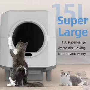Gran oferta, caja de arena inteligente para gatos con recogida automática inteligente, caja de arena autolimpiante para accesorios de arena para gatos Premium gratis - Product Image 2