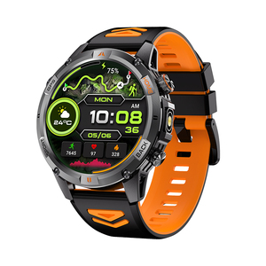 Reloj Inteligente GPS DSM11 Negro Naranja YK15, Resistente al Agua 5ATM, Batería de 580 mAh, Altímetro, Brújula, Linterna, Seguimiento de Salud Vital - Product Image 1