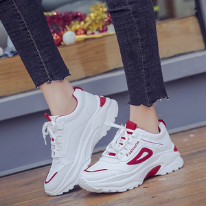 2020 versione coreana di ulzzang Harajuku rosso netto sport scarpe da corsa scarpe da donna - Product Image 4