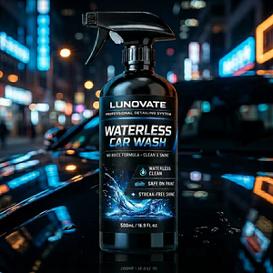 LUNOVATE - Lavado de Autos sin Agua (500 ml), No Requiere Agua, Spray de Limpieza y Brillo Instantáneo, Seguro para Pintura, Vidrio y Ruedas - Product Image 6