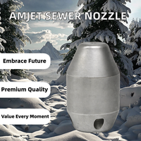 Nouvelle buse rotative AMJET en acier inoxydable 150-350 bars pour nettoyage de canalisations 20-70 lpm 1/4" Drain Reaper avec garantie de 3 mois