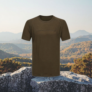 Short pour homme en maille jersey douce en <span class=keywords><strong>laine</strong></span> mérinos, style classique, sérigraphie solide, écologique, contrôle <span class=keywords><strong>de</strong></span> l'humidité, coupe régulière - Product Image 1