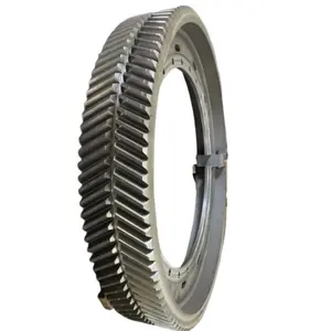 Large Diameter Iron Outer Gear Ring Oem Casting Double Helical Herringbone Bull Spur Tooth Gear Wheel