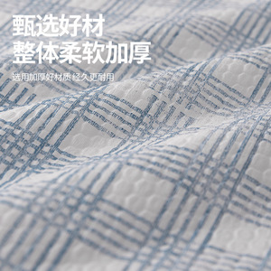 Chiffons de nettoyage de cuisine Yiwu, bleu à carreaux, extra épais, grands rouleaux, pour l'élimination de la graisse et la vaisselle - Product Image 3