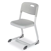 Chaise en plastique pour enseignants d'élèves d'école à hauteur réglable et mobile de conception simple