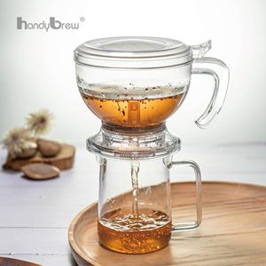 Bouteille infuseur à thé en vrac transparente et robuste avec poignée, personnalisable avec logo, sans BPA, pour bureau et garde-manger – Meilleure vente, avec système de distribution intelligent - Product Image 6