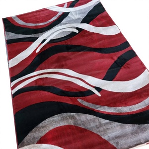 Alfombra Turca Adiva Moderna, Jacquard, Hecha a Máquina, Tejida, Resistente a las Manchas, de Pelo Alto, Polipropileno, Diseño Abstracto, Yute, para el Hogar - Product Image 1