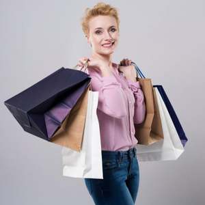 Custom Logo Paper Kraft Shopping Package <b>Bag</b> - Product Image 1