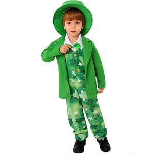 Conjunto <span class=keywords><strong>de</strong></span> Disfraz para Niños del Día <span class=keywords><strong>de</strong></span> San Patricio, Estilo Irlandé<span class=keywords><strong>s</strong></span> para Fiesta Escolar, Estilo Europeo/Americano, Acabado Suave - Product Image 5