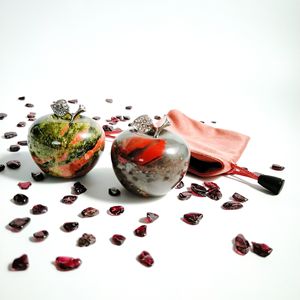 Prodotto Fai-da-Te Benefico, Mela Intagliata a Mano in Cristallo di Ametista Naturale, Regalo di Compleanno in Offerta, Decorazioni Natalizie - Product Image 4