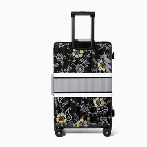 Valises GEMULIN personnalisées imprimées en couleur, grande capacité, tendance, 24 pouces, esthétiques, de luxe, uniques, avec roulettes - Product Image 5