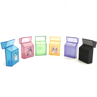 20 paquets de boîtes à cigarettes en plastique transparent de haute qualité, brillantes, portables, pour fumeurs