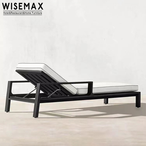 WISEMAX FURNITURE Mobilier d'extérieur moderne de haute qualité, lit de jardin en aluminium, chaise longue de patio pour se prélasser au bord de la piscine - Product Image 2