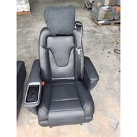 Sièges pliants en cuir noir classique pour Kia Vito, V-Class, W447, V260, V300 et Metris