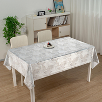 Nappe de table en PVC gris argenté de luxe RNPT Platinum, motif floral, résistante à l'huile, en rouleau, nettoyage facile