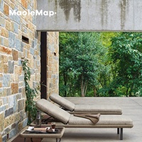 Ensembles de jardin Outdoor Bistro Rattan Sofa Chair Hotel Luxury love Seat Nordic Patio Pool Beach Balcony Italian Restaurant Sectional