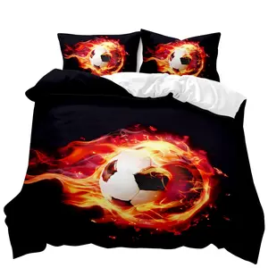 Football comforter design 3D digital printing bedding set down quilt home textile products wholesale