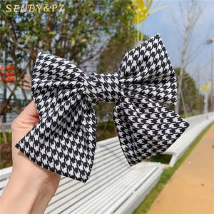 Moda morbido mille uccelli reticolo primavera archi fermagli per capelli forcina per capelli fiocchi per capelli Boutique Clip per capelli accessori per bambini - Product Image 1