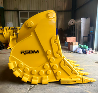 Bucket Batu Excavator RSBM CAT 349D 1700mm, Bucket Penggali Batu Tugas Berat untuk Tambang dan Quarry