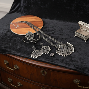 11714348BL ชุดคอมโบเครื่องประดับชั้นดีชุบสารออกซิไดซ์ - Product Image 3