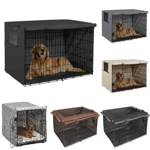 Prezzo di fabbrica durevole poliestere Privacy Dog Crate Cover Pet Kennel Cover adatta per Wire MidWest Dog Crate