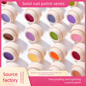 طلاء أظافر جل هلامي صلب 8-16 لونًا جل ملون أظافر شفاف شبه شفاف لتلوين الأظافر المتدرج والطبقات - Product Image 2