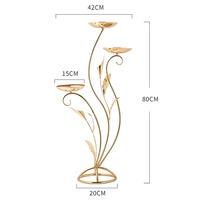 Support à fleurs de mariage en fer robuste, présentoir moderne pour fleurs avec base stable pour la décoration de lieux de fiançailles
