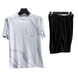Jersey Sepak Bola Custom Pakaian Olahraga Kaos Sepak Bola Bahan Mesh Bernapas Musim Panas 100% Poliester - Product Image 3