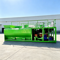 Machine avancée d'hydrosemeurage de sols et d'herbes avec fonction de mélange de deux matériaux pour la restauration écologique