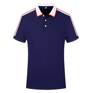 Polo de algodón 100% de alta calidad para hombre, camisa de verano de manga corta con solapa personalizada 5A, ropa de trabajo con estampado de bordado antibacteriano - Product Image 1