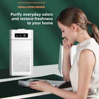 Purificateur d'air compact de bureau alimenté par USB, ions négatifs, élimination du formaldéhyde, commande tactile, faible consommation <18W, fonctionnement silencieux pour