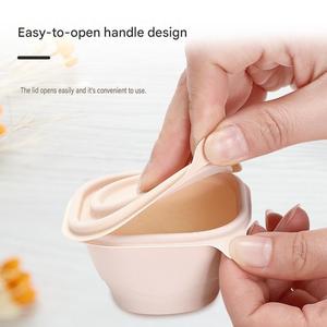 Custom Wholesale Disposable Sauce Cups and Sauce <b>Containers</b> with Lids Square Biodegradable Detachable Corn Starch Food <b>Container</b> - Product Image 3