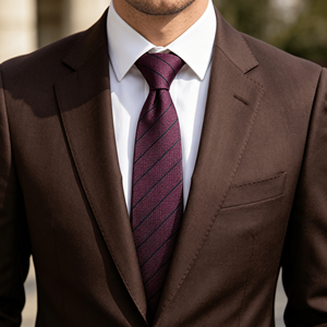 Corbata Delgada Personalizada para Hombre, Corbata con Logotipo a Rayas, Corbata Tejida con Diseño Personalizado - Product Image 3