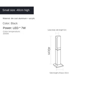 Lámpara de césped LED acrílica transparente con clasificación IP65, camino de jardín al aire libre, pasarela, poste de paisaje, lámpara de bolardo - Product Image 6