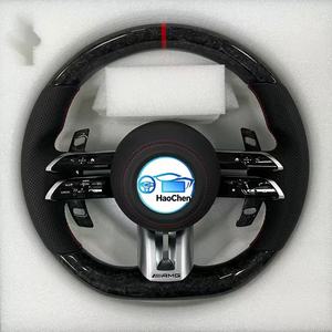 พวงมาลัยคาร์บอนไฟเบอร์ LED สำหรับ BENZ GLE 350 GLC 300 G63 <span class=keywords><strong>AMG</strong></span> plug and play สำหรับ W212 W216 <span class=keywords><strong>W202</strong></span> W205 - Product Image 3
