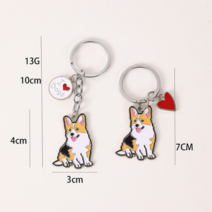 Llaveros de Moda para Amantes de los Perros, de Aleación de Zinc Ligera, Estilo Americano, Mini Colgantes de Cachorros para Bolsos y Ropa, Dachshund, Corgi, Basset Hound - Product Image 4