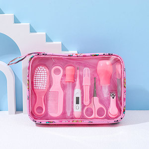 Juego de bolsas para el cuidado del bebé, productos para bebés recién nacidos, aspirador <span class=keywords><strong>Nasal</strong></span> para bebés, cortaúñas, termómetro, cuidado de limpieza diario - Product Image 6