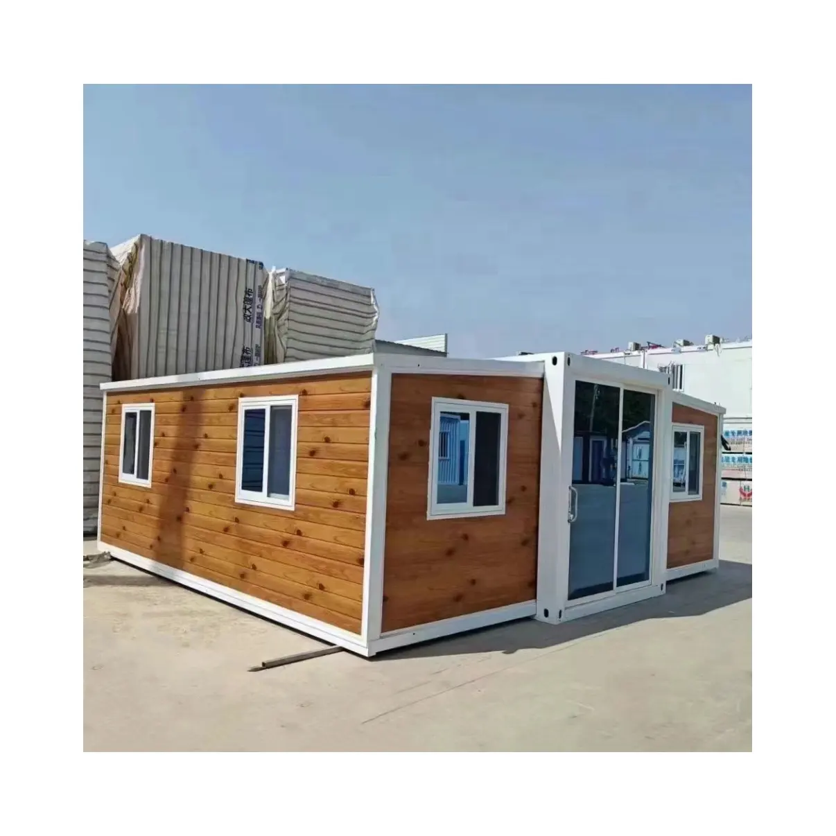 Casa Container pieghevole prefabbricata a due ali nuovo contenitore casa pieghevole espandibile Made In China