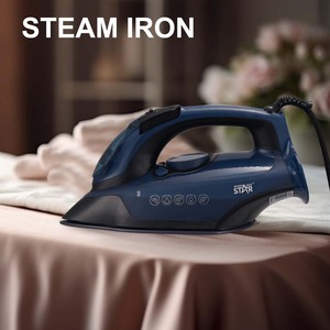 Plancha Eléctrica Multifuncional WINNINGSTAR 2200W con Vapor en Seco y Suela de Cerámica (Negra, con Cable/Sin Cable) (Para Uso Doméstico y Comercial) - Product Image 3