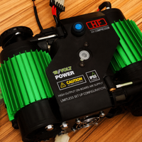 Nouveau compresseur d'air double cylindre 12V DC / gonfleur de pneus / pompe à air pour voiture 150 PSI, cycle de service 100 % air comprimé, haute qualité