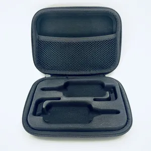 其他特殊用途的包和包黑色Pu皮革硬壳Eva空存储旅行对讲机工具套