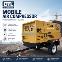 Compresseur d'air diesel mobile fourni par l'usine GTL, de 55 CFM à 1250 CFM, avec moteur Cummins / Perkins