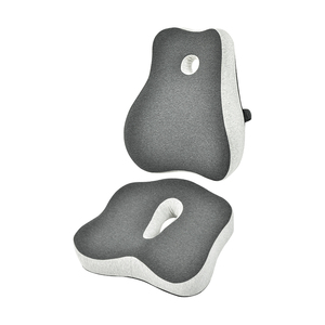 Mousse à mémoire de forme ergonomique soutien lombaire <span class=keywords><strong>coussin</strong></span> <span class=keywords><strong>dorsal</strong></span> oreiller tricoté couverture amovible lavable pour ordinateur/<span class=keywords><strong>chaise</strong></span> de bureau bas du dos - Product Image 3