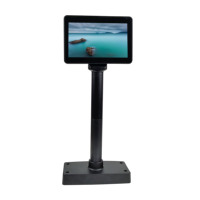 Moniteur professionnel compact 7 pouces, écran TFT LCD avec USB VGA pour point de vente (PDV) et kiosque