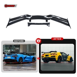 Aileron arrière de course en fibre de carbone sèche de haute qualité, style Z06, pour Chevrolet Corvette C8 - Product Image 4