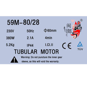 Motor tubular silencioso de diseño moderno 80N <span class=keywords><strong>para</strong></span> garaje <span class=keywords><strong>para</strong></span> puerta enrollable, Motor de tubo de toldo enrollable - Product Image 2