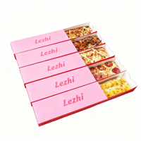 25cm Pizza-Schiebeschachtel mit individuellem Logo, rechteckige Pizza-Kartonschachtel zum Mitnehmen, Papierverpackung für Fast Food