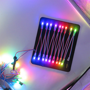 ETOP 12 mét ws2811 <span class=keywords><strong>LED</strong></span> <span class=keywords><strong>Pixel</strong></span> <span class=keywords><strong>Bullet</strong></span> Lights dây màu đen cá nhân địa chỉ 5050 chiếu sáng 100ct DMX RGB <span class=keywords><strong>LED</strong></span> <span class=keywords><strong>Pixel</strong></span> chuỗi ánh sáng - Product Image 4