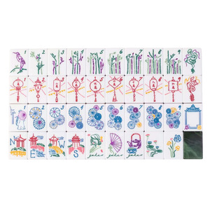 Tuiles <span class=keywords><strong>de</strong></span> Mahjong à motif marbré <span class=keywords><strong>de</strong></span> qualité supérieure, grande taille, ensemble <span class=keywords><strong>de</strong></span> Mahjong poli à la main pour le divertissement à domicile et la salle <span class=keywords><strong>de</strong></span> <span class=keywords><strong>jeux</strong></span> - Product Image 5